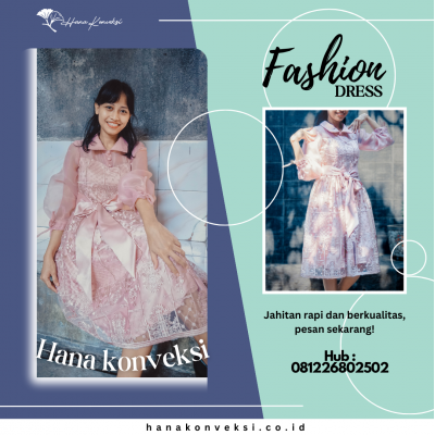 Konveksi Dress Pink