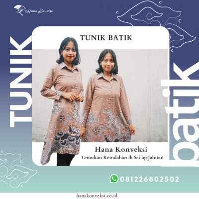 Konveksi Tunik Motif Batik